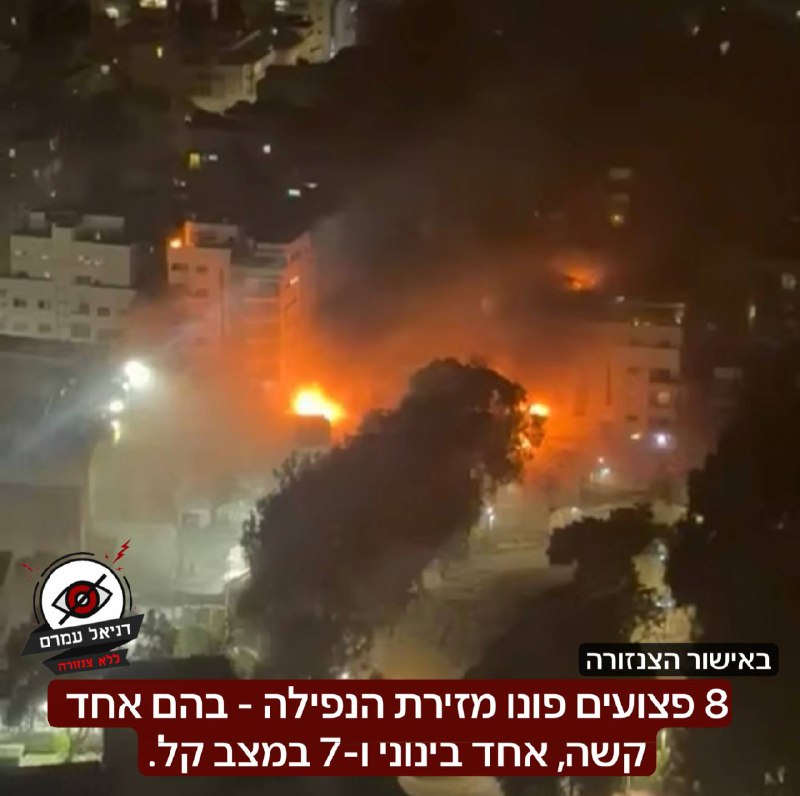 11 פצועים בנפילה בתל אביב: פצוע קשה ופצוע בינוני פונו מהזירה