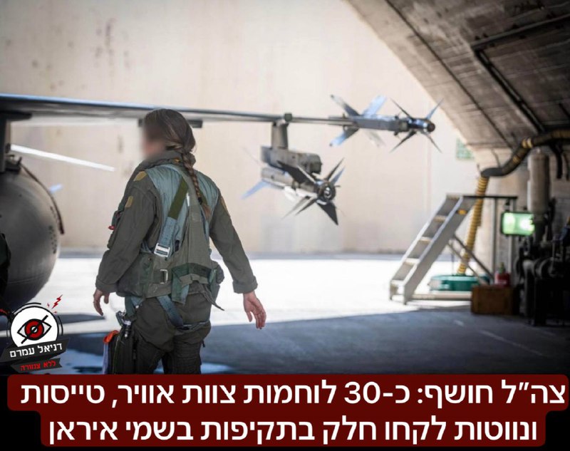 כ-30 טייסות ונווטות השתתפו בתקיפה באיראן במבצע "שאגת הארי"