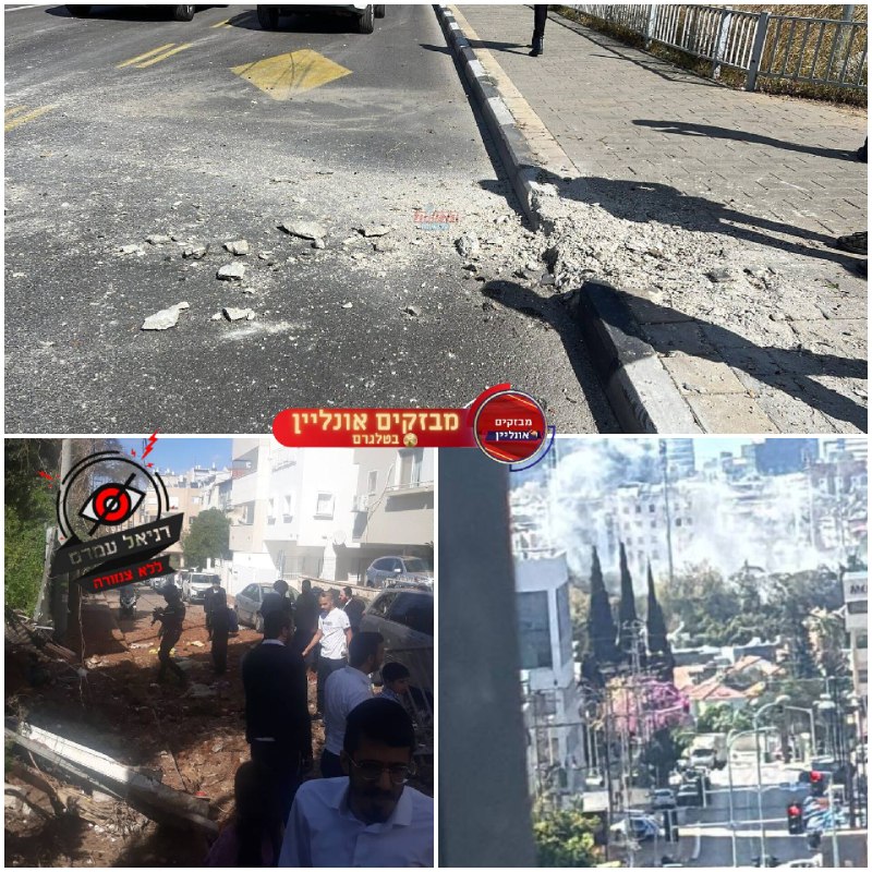 פצועים במרכז הארץ כתוצאה מנפילת רסיסים