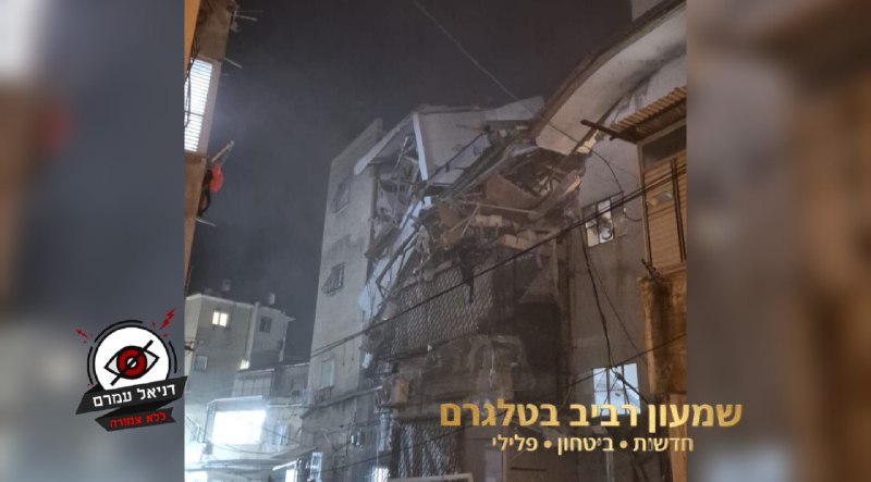 קריסת מרפסת בבני ברק: שלושה פצועים, בהם גבר כבן 23, אישה כבת 80 וילד בן 7