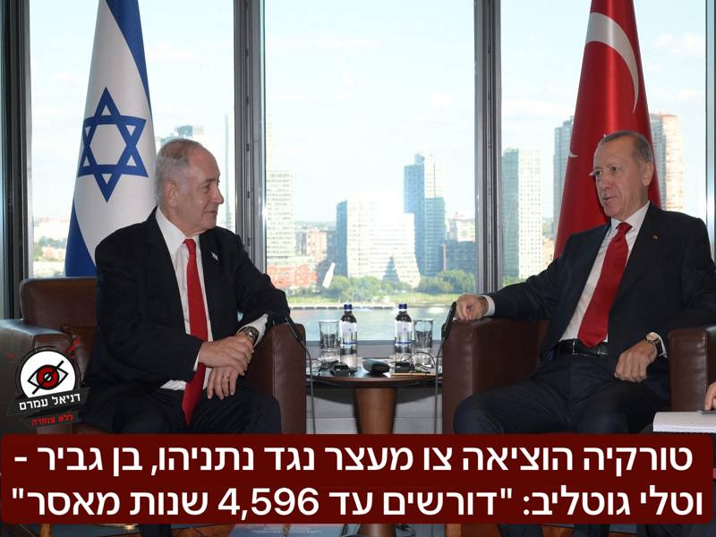טורקיה דורשת מעצר נתניהו, בן גביר וגוטליב: "התעללו בפעילי המשט לעזה"