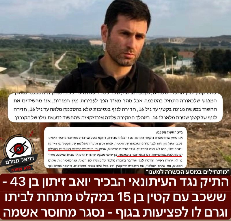 נסגר התיק נגד העיתונאי יואב זיתון בחשד לאונס קטין