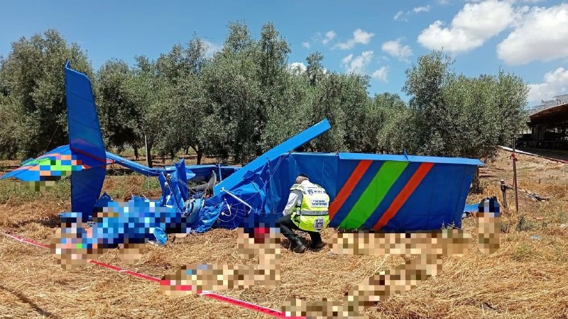 שני הרוגים בהתרסקות מטוס קל ליד תל עדשים