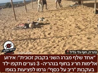 ״אחד שלף מברג השני בקבוק זכוכית״: אירוע אלימות חריג בחוף בנהריה- 3 נערים תקפו ילד בעקבות ״ריב על כסף״, הנערים תקפו אותו בהפתעה, אחד מהם עם מברג ובקבוק זכוכית וגרמו לו לפציעות בגוף. תושבים שהיו במקום נ