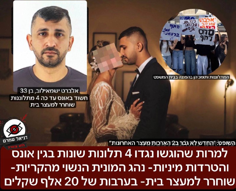 למרות 4 תלונות באונס והטרדות מיניות- נהג מונית שוחרר למעצר בית