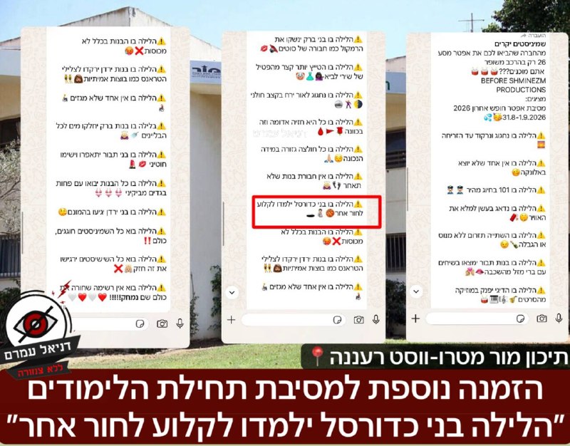 ״הלילה בני כדורסל ילמדו לקלוע לחור אחר״: תופעת ה״זובור״ ממשיכה במסיבות תחילת הלימודים
